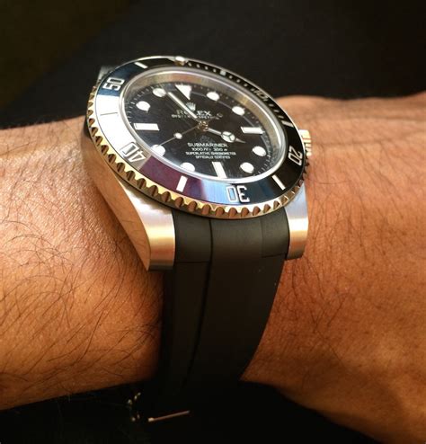 rolex gmt master ii rubber strap